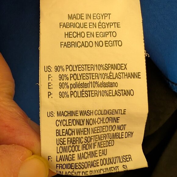 Reebok Blue Front/Black Back Breathable Short Sleeve Shirt Size 2XL - Picture 7 of 8